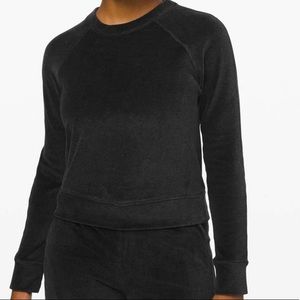 Lululemon velour crewneck sweater